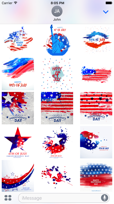 4th of July - Watercolor Screenshot