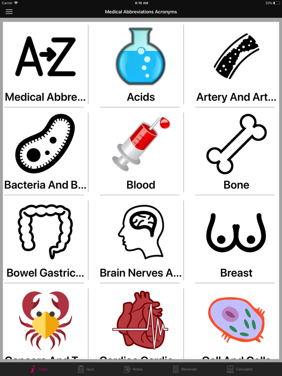 Screenshot #5 pour Medical Abbreviations Acronyms