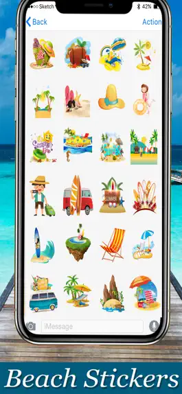 Game screenshot Beach Lover Stickers apk