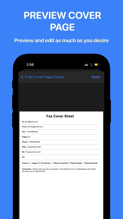 EaseFax: pay per use, send fax screenshot-6