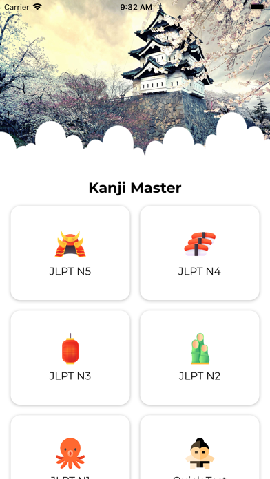 Screenshot #1 pour Learn Kanji JLPT N5 N4 N3 N2