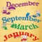 Months of the Year application teaches to identify months of the year with various easy learning method