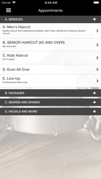 Classic Cuts Barber Shop Screenshot 3 - AppWisp.com Classic Cuts Barber Shop Screenshot 3 - AppWisp.com