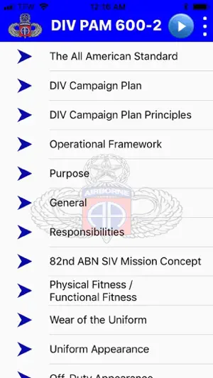 82 Airborne Division Pam 600-2 screenshot 2