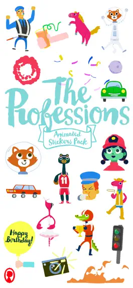 Game screenshot Professions Animated Stickers mod apk