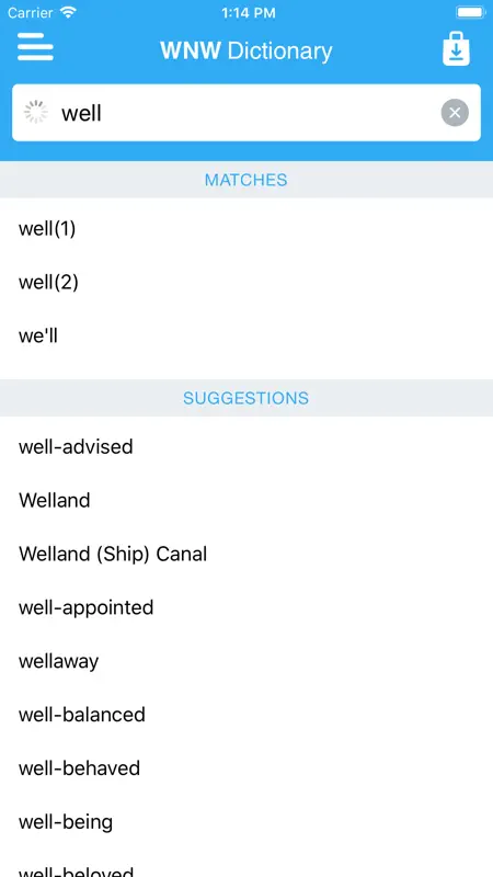 Webster’s College Dictionary screenshot 2 of 5