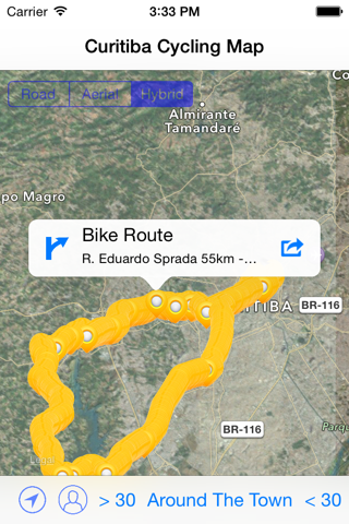 Curitiba Cycling Map screenshot 2