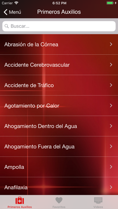 SOS First Aid Captura de pantalla de la aplicación