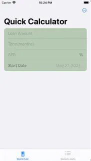 quick loan calc iphone screenshot 1