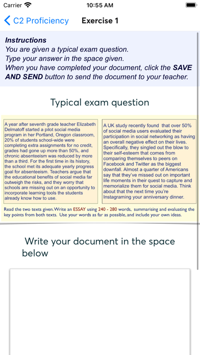 English Exams Lab Screenshot
