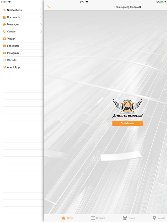 Athletes In Motion iPad screenshot 2 - Sports app