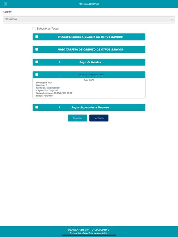 Screenshot #5 pour Mi conexión Bancaribe Jurídica