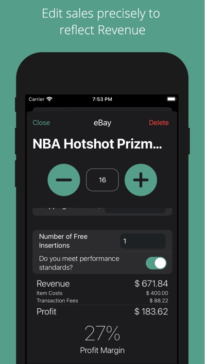 eRevenue - Profit Tracker