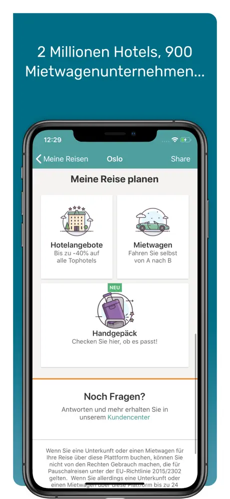 Travellink: Flug, Hotel, Auto