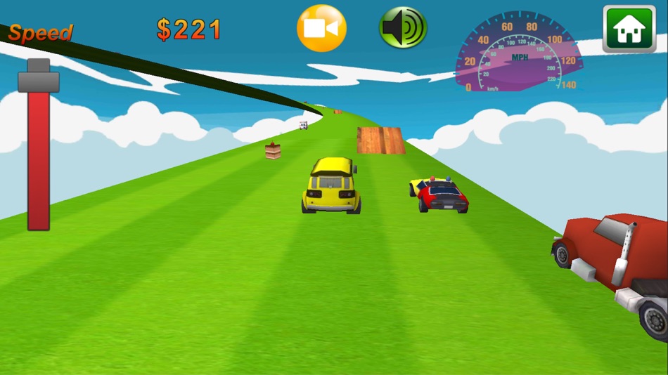 #3. Bumper Slot Car Race game QCat (iOS) Podle: 7-BRAIN TECHNOLOGY CO., LTD.