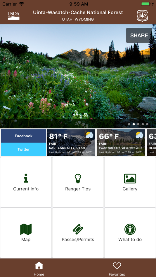 #2. Uinta-Wasatch-Cache NF (iOS) Podle: US Forest Service