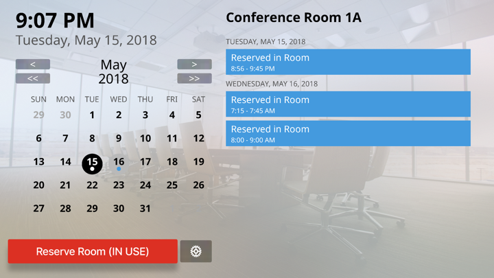 Screenshot #1 pour Conference Room Calendar