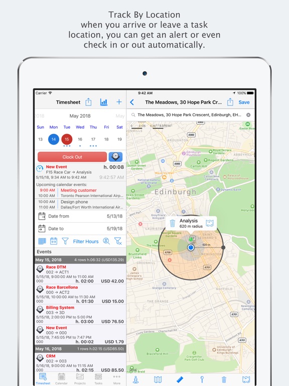 Hours Keeper - Time Tracker iPad screenshot 3 - Business app