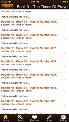 Malik's Muwatta screenshot 2