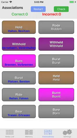 Game screenshot Englische Verben - iVerbs hack