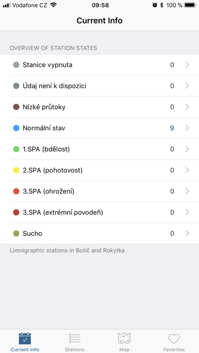 Screenshot #1 pour Průtoky Praha