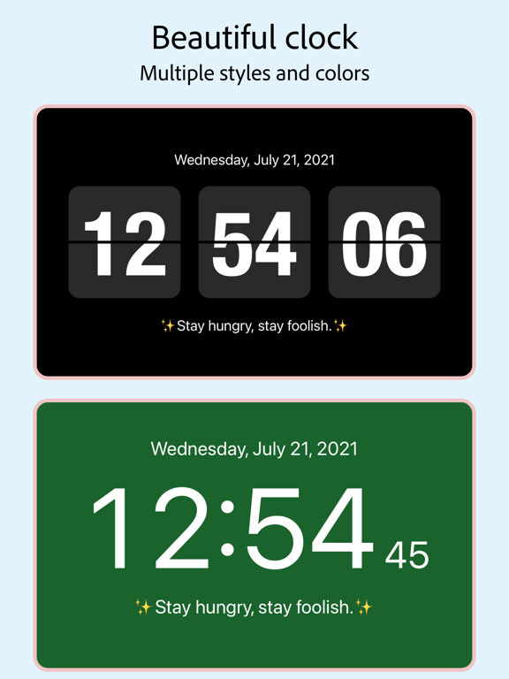 Screenshot #4 pour AClock - Digital Flip Clock