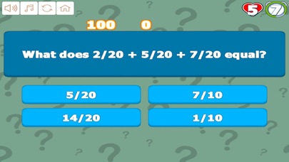 Screenshot #2 pour Grade 6 Math Trivia