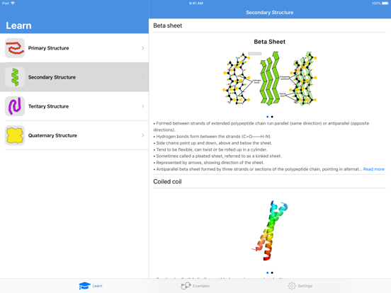 Protein Guide iPad screenshot 4 - Education app