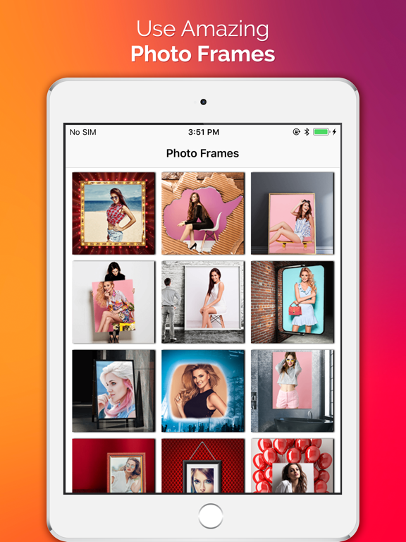 Screenshot #4 pour Photo Frames - Virtual Glam Up