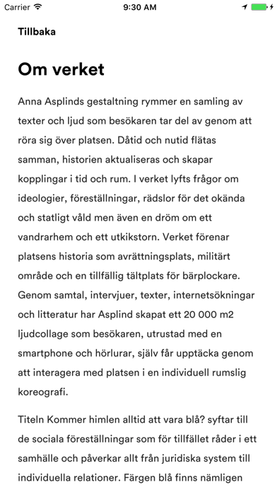 Kommer himlen alltid vara blå? Screenshot
