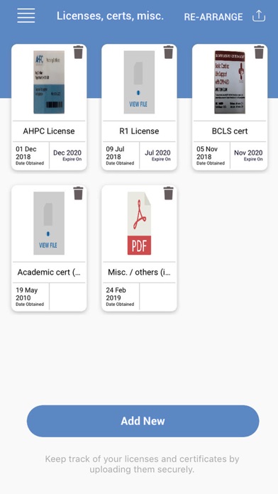 My Work Wallet Screenshot