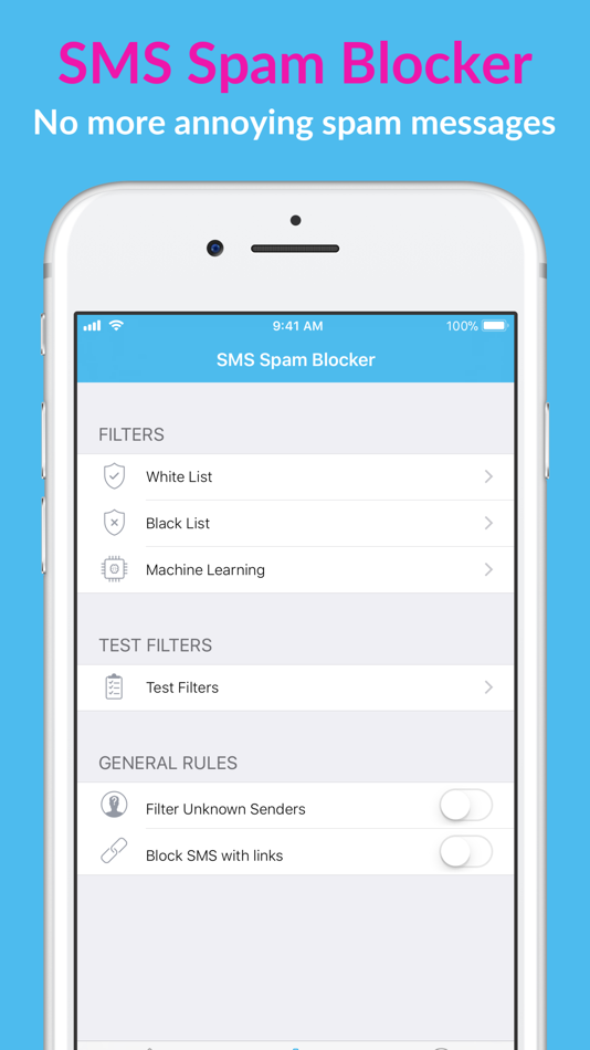 #1. SMS Spam Blocker (iOS) Podle: Mustafa Dur