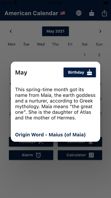 United States Calendar 2024 Screenshot
