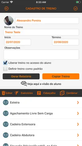 Game screenshot Avaliação Física PRO apk