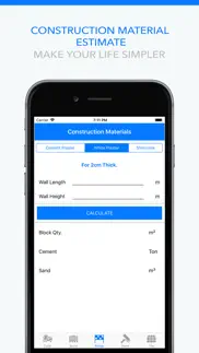 construction material estimate iphone screenshot 3