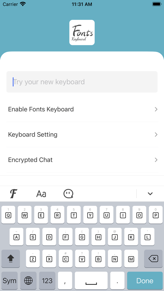 #6. Fonts Keyboard (iOS) By: 宁 朱