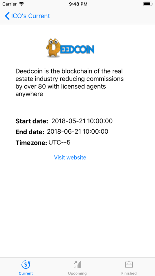 #2. ICO Watchlist (iOS) 由: Iryna Kanivets