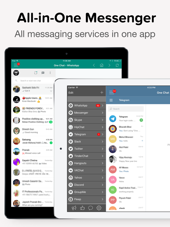 Screenshot #4 pour One Chat -Tout en un Messenger