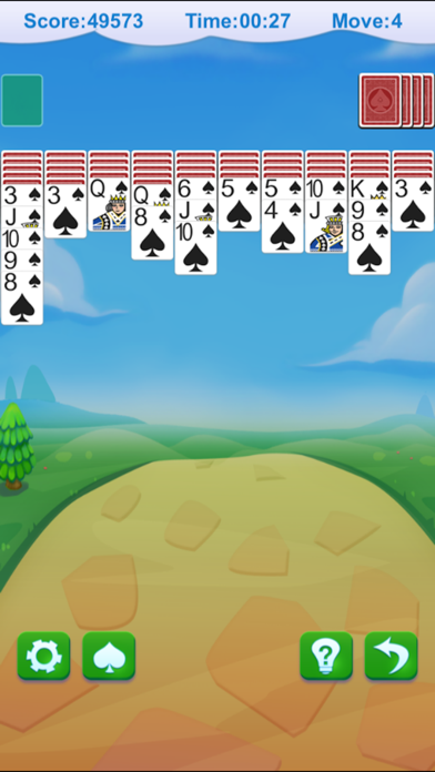 `Spider Solitaire. Screenshot