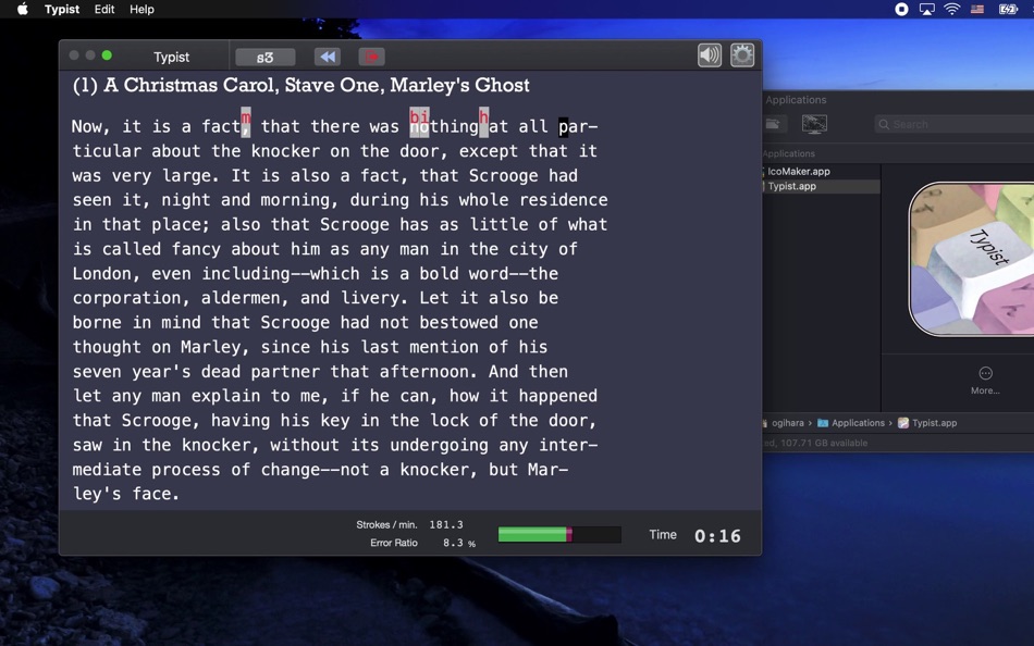 #3. Typist (macOS) 由: Takeshi Ogihara