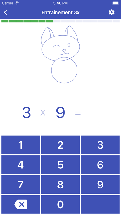 Screenshot #2 pour Table de multiplication. Axiom