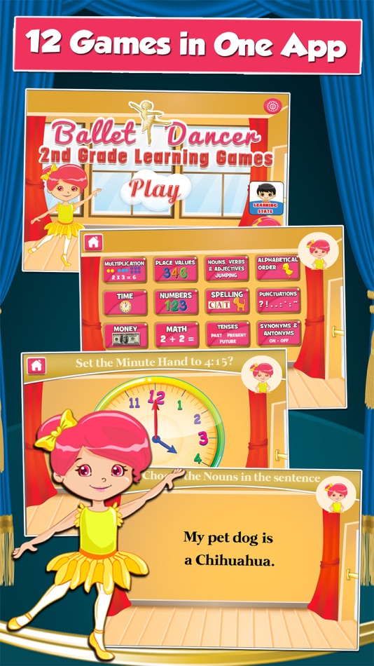 Ballerina Kids 2nd Grade Games - 3.55 - (iOS)