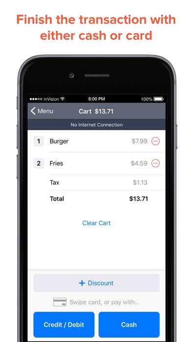 Fooda Point of Sale Screenshot