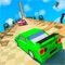Enjoy free offline mega ramp car stunt game in craft race