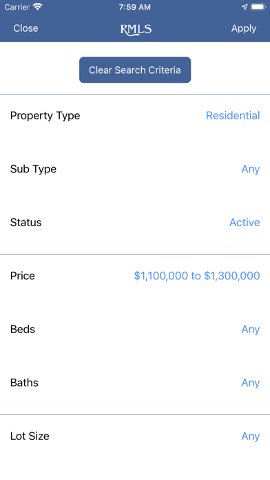 RMLS Mobile Screenshot