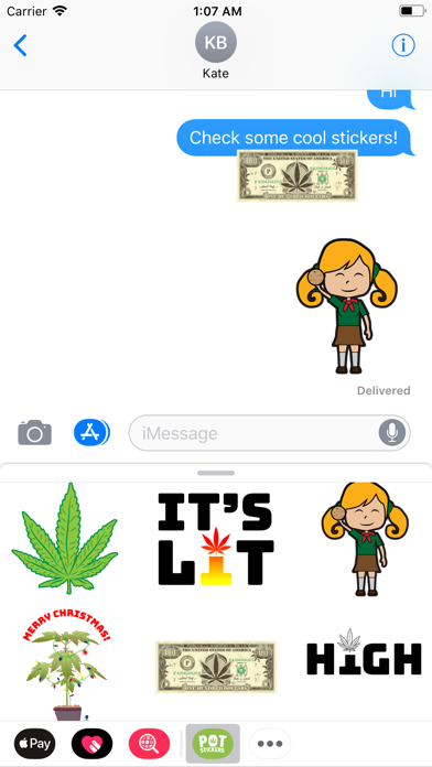 POTMoji Stickers iPhone screenshot 1 - Stickers app