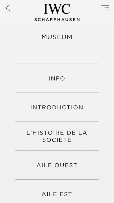 Screenshot #3 pour Audio guide du musée IWC