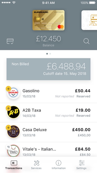 Eurocard Pro Screenshot