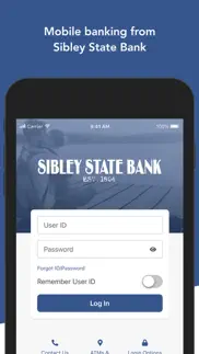 sibley state bank iphone screenshot 1