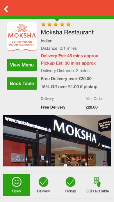 How to cancel & delete Moksha Restaurant from iphone & ipad 3